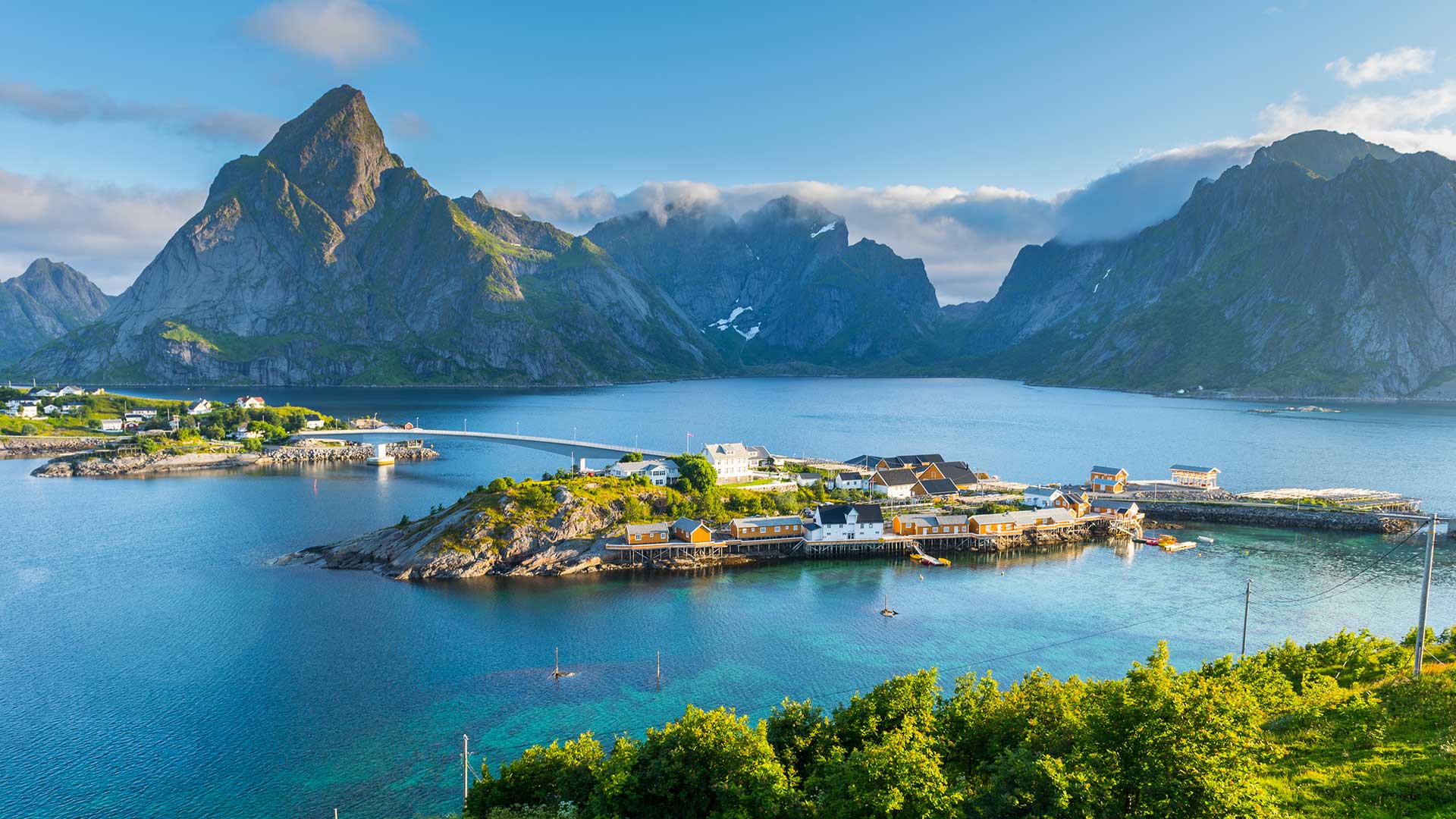 Summertime on the Lofoten Islands in Norway