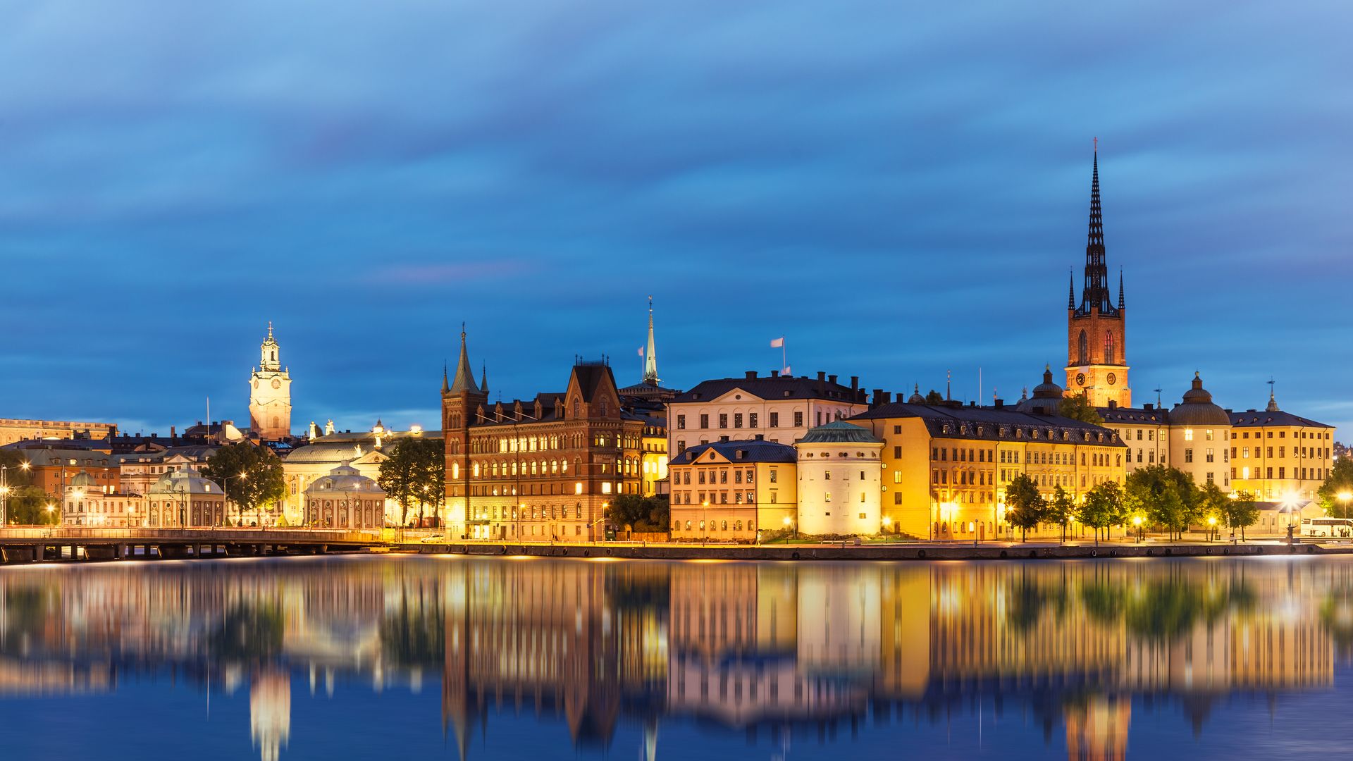 Evening scenery in Stockholm