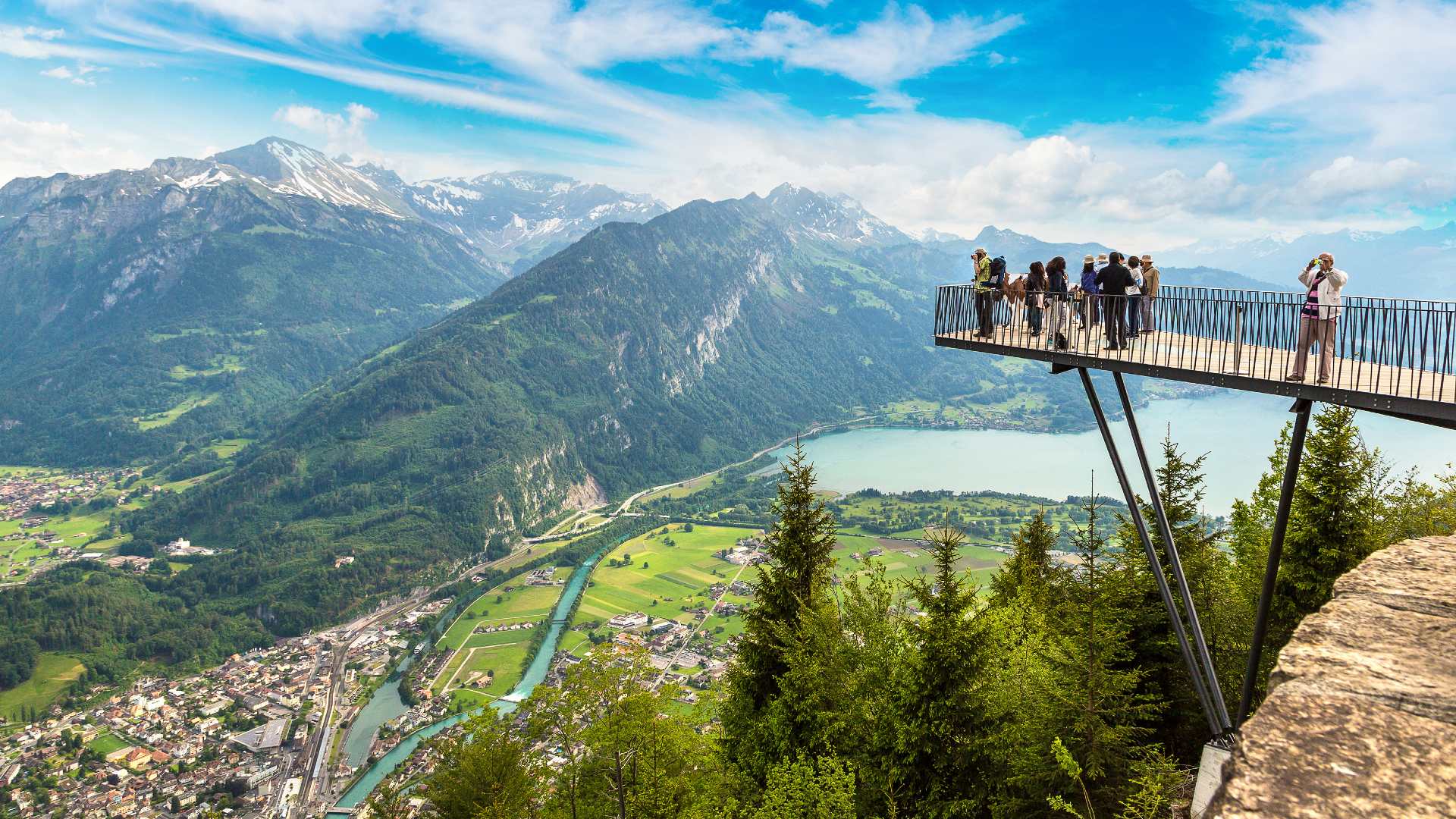 harder kulm observation deck above interlaken switzerland