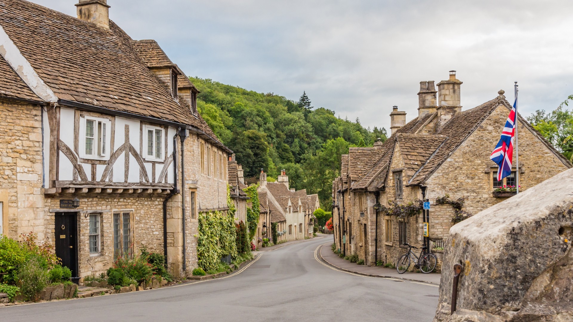 Castle Combe in the Cotswolds in summer