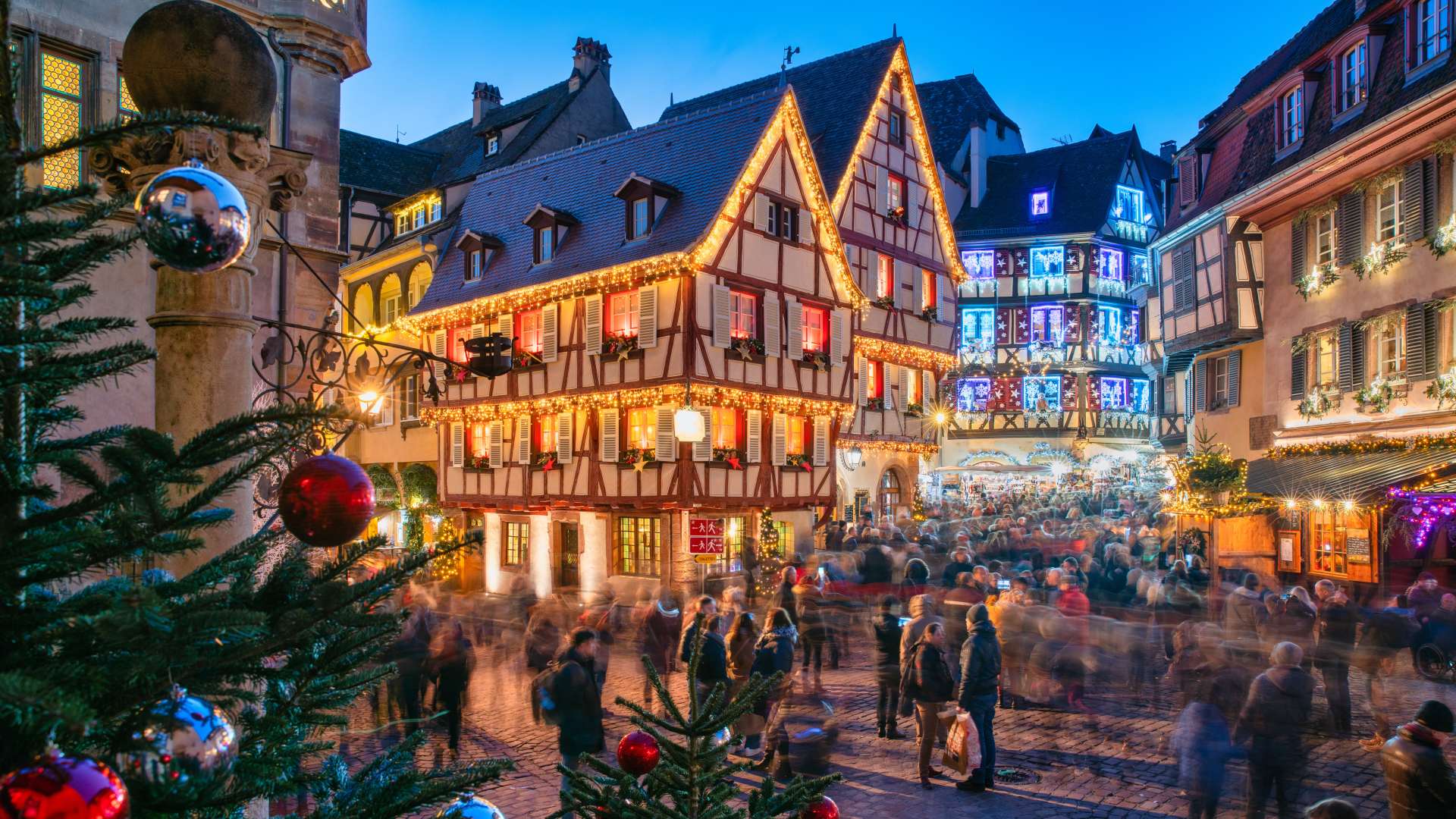 Chistmas market in Colmar, Alsace, France