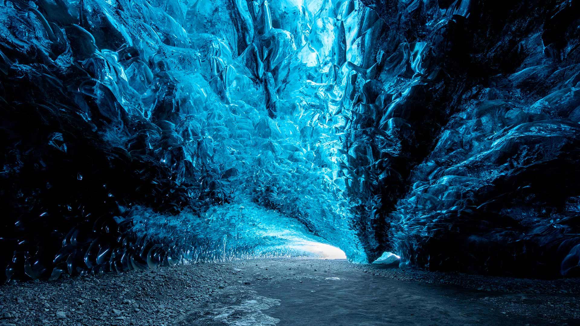 Iceland Ice Caves Photography Wallpaper