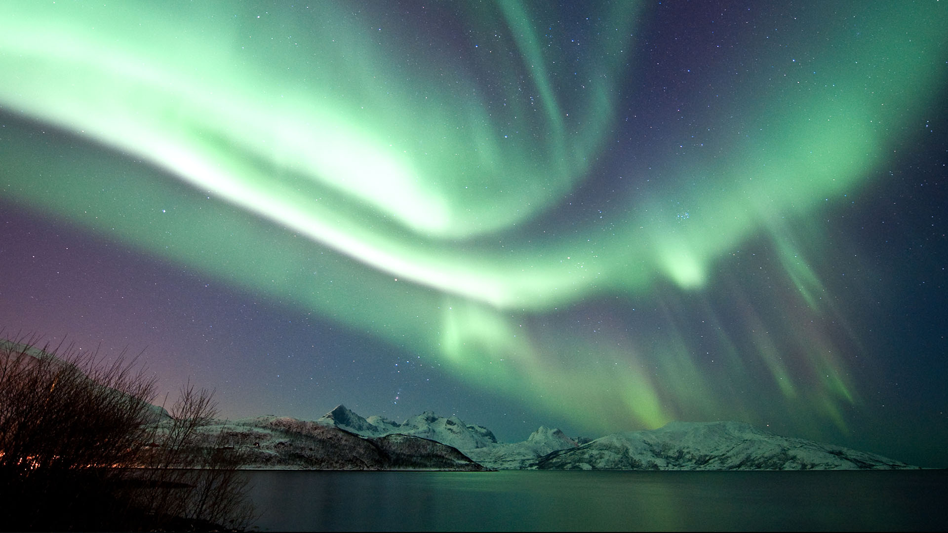 northern lights above tromso