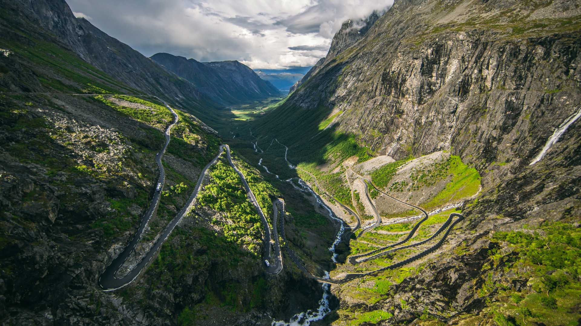 Trollstigen road in Norway