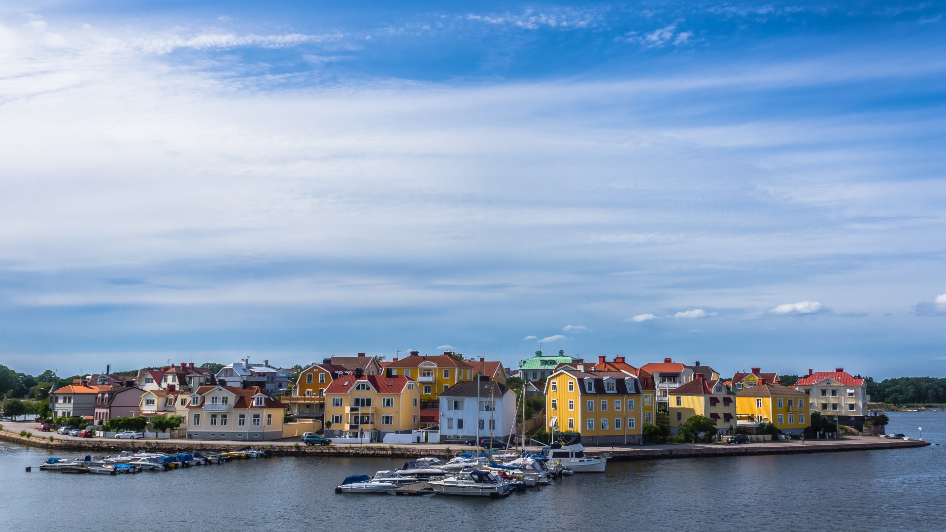 The waterfront of Karlskrona, southern Sweden