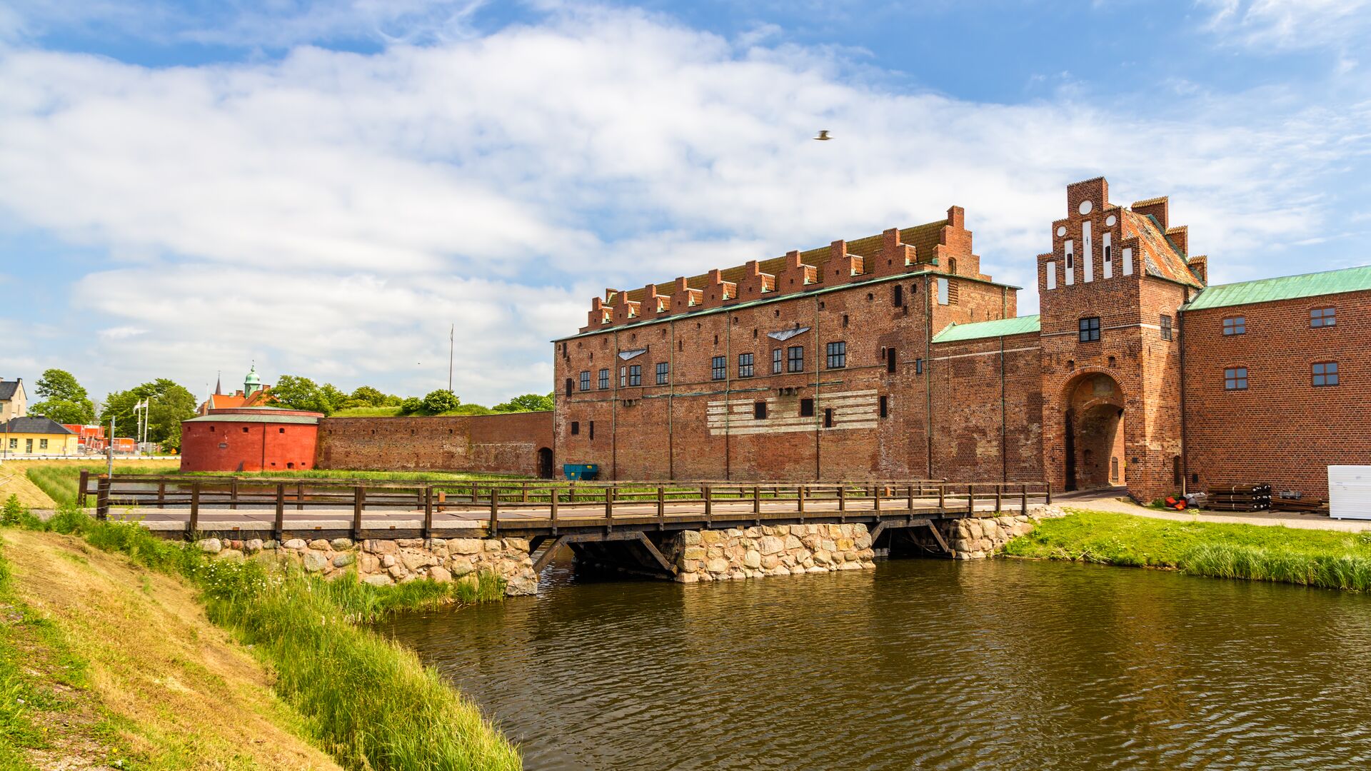 The 16th-century Malmö castle and its moat