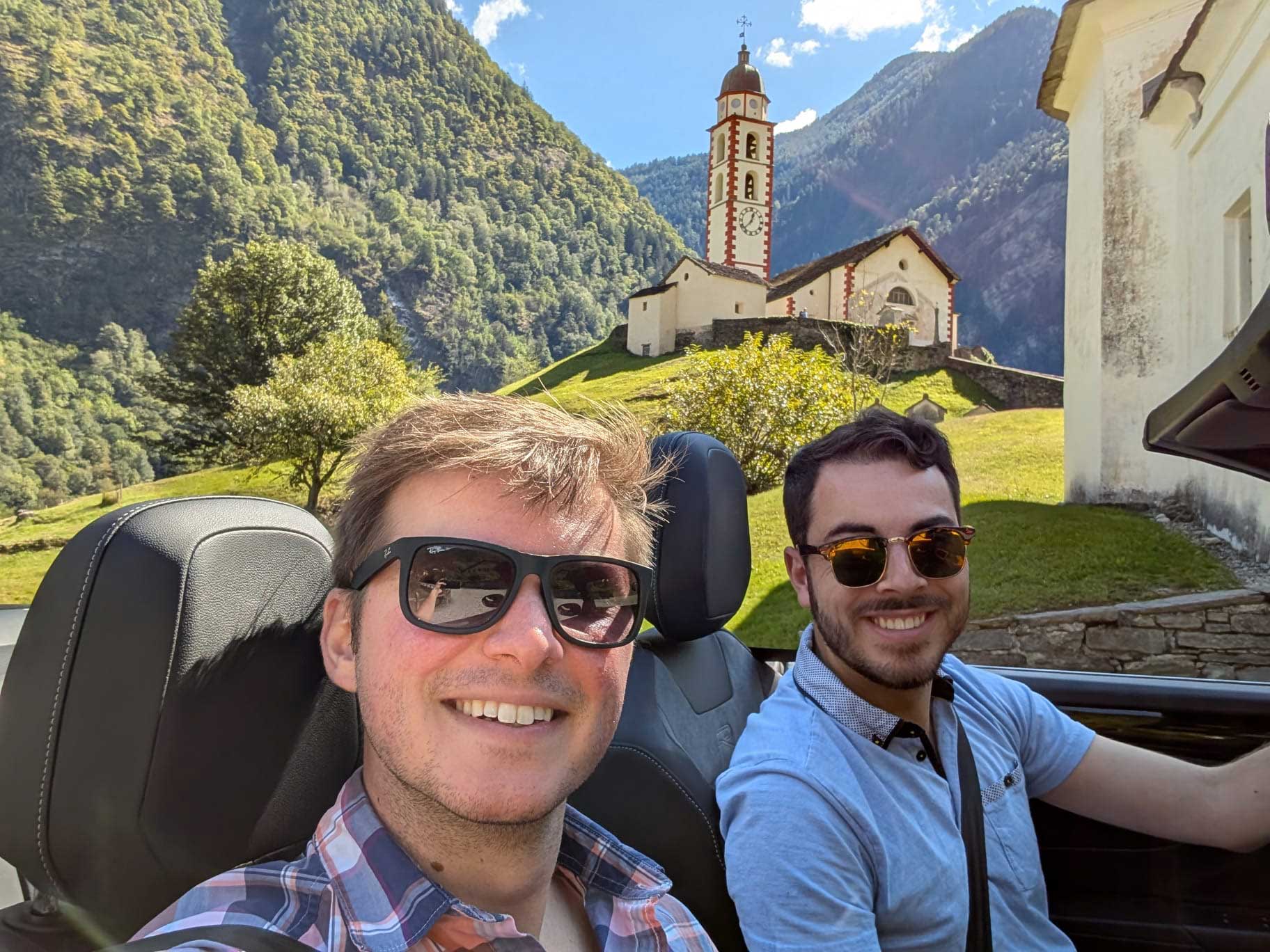 A selfie in Switzerland, from photo competition runner up Ethan Greene